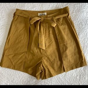 NWT mustard shorts